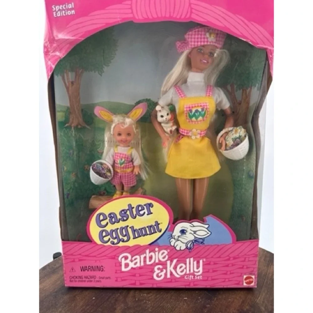 Vintage 1997 Barbie and Kelly Easter Egg Hunt Gift Set Special Edition Mattel